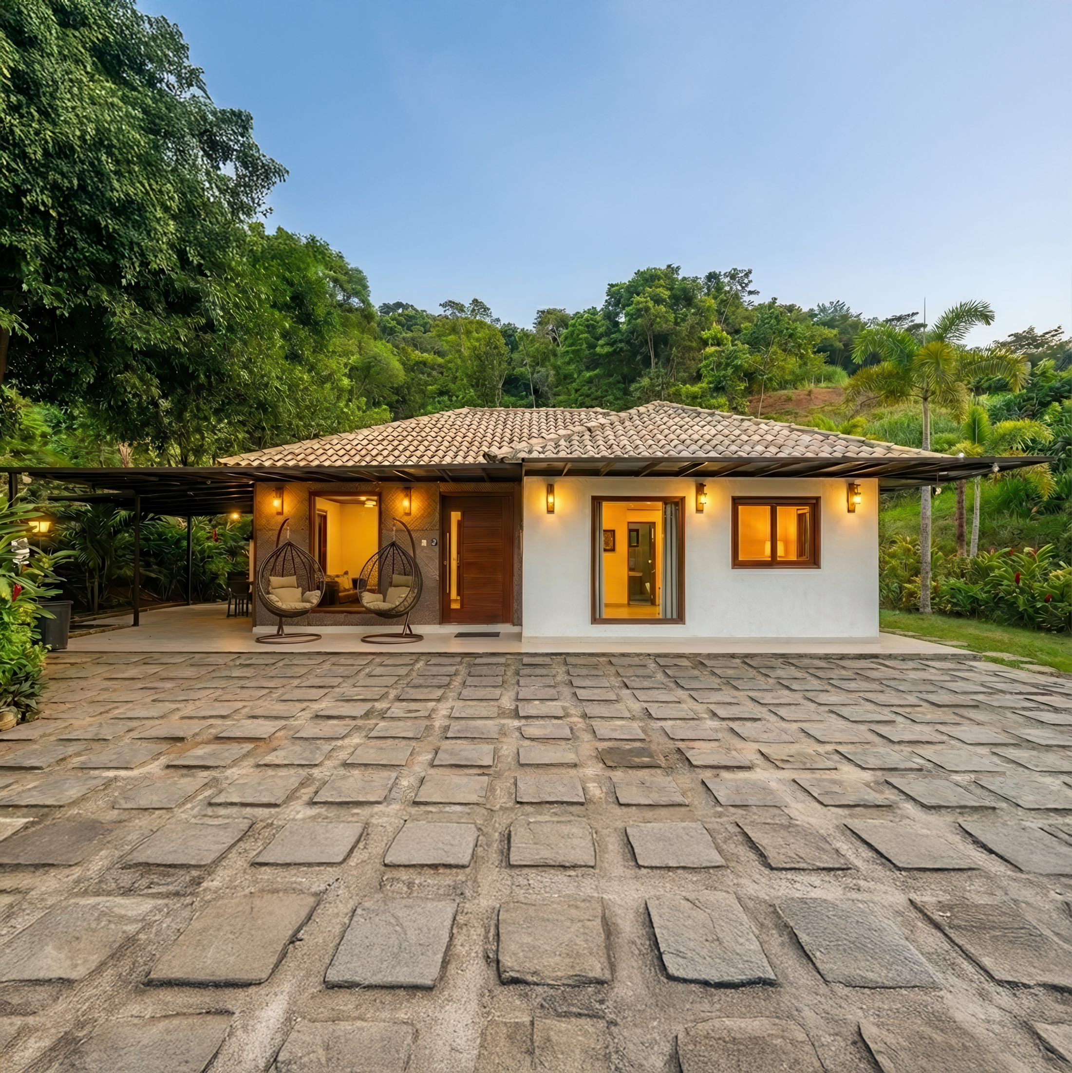 Cenário Verde do Refúgio Casinha Branca